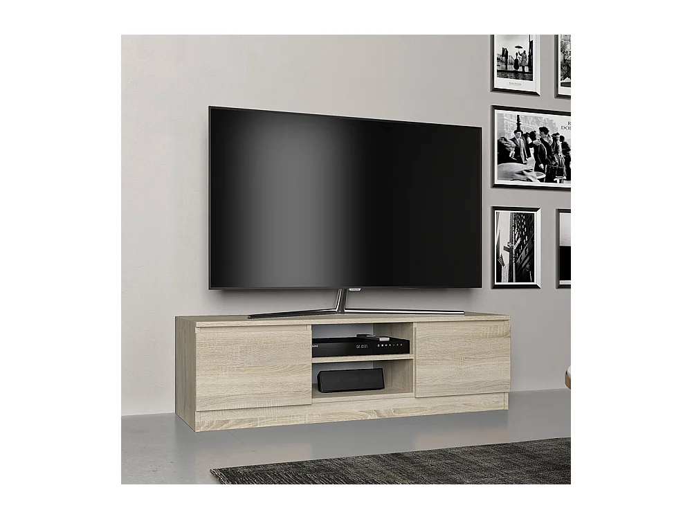 Mobile TV moderno 120 cm rovere chiaro PTVT1