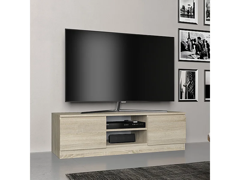 Mobile TV moderno 120 cm rovere chiaro PTVT1