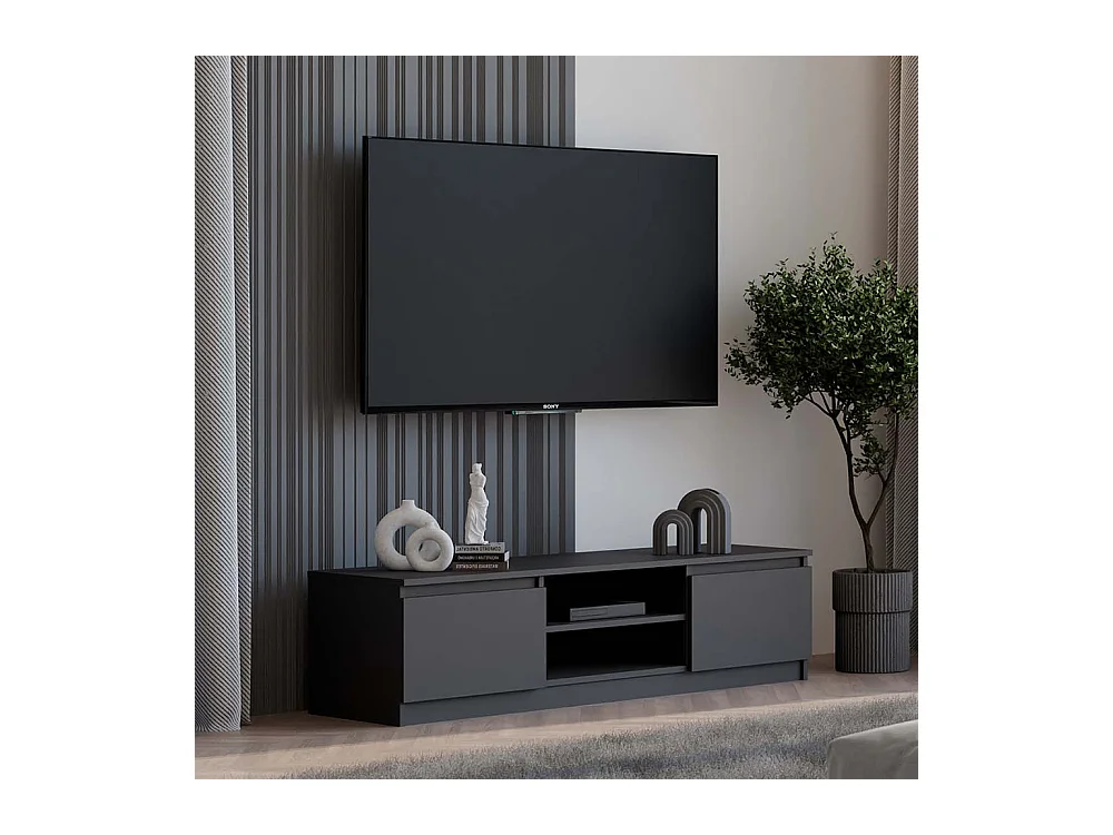 Mobile TV moderno 120 cm nero PTVT1