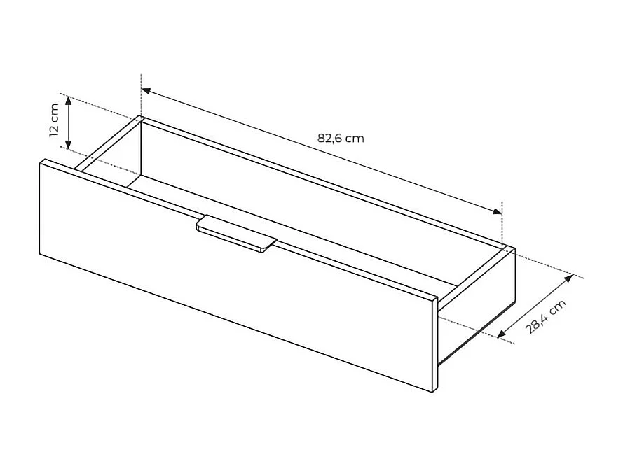 Madia da soggiorno moderna con ante in vetro temperato e luce LED cashmere MALK41