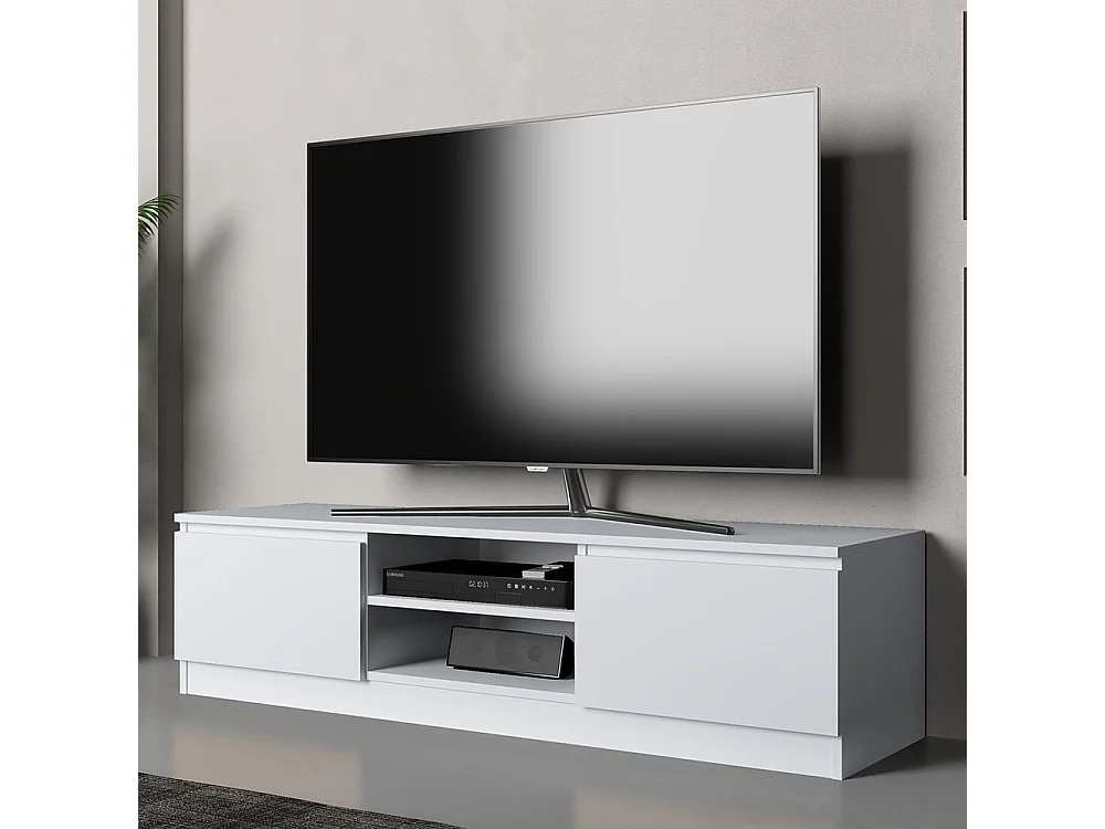 Mobile TV moderno 140 cm bianco PTVT2