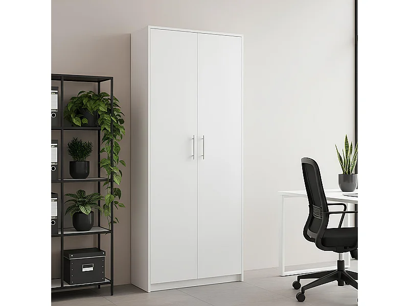 Armadio ufficio 74x180x35 cm bianco AT1