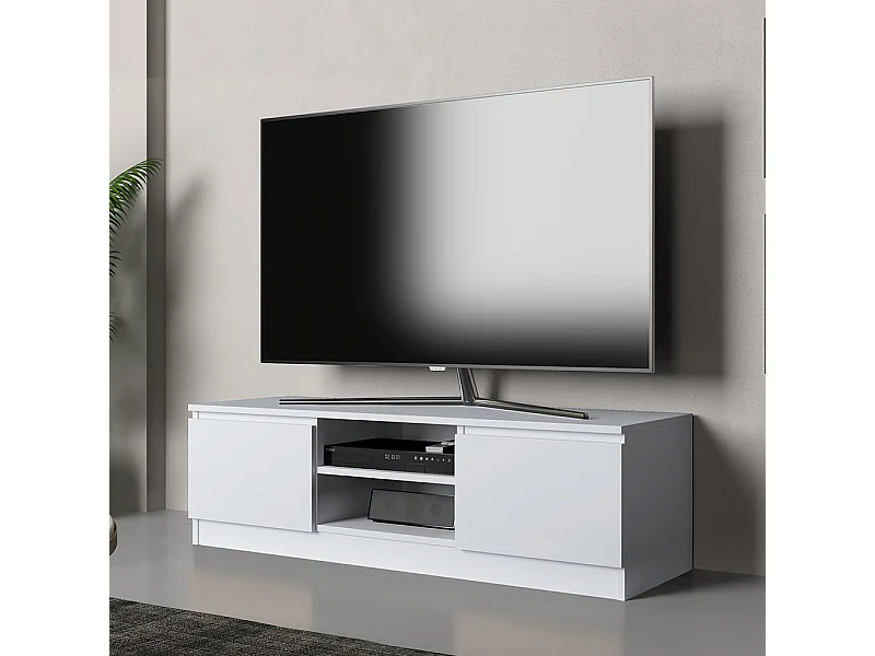 Mobile TV moderno 120 cm bianco PTVT1