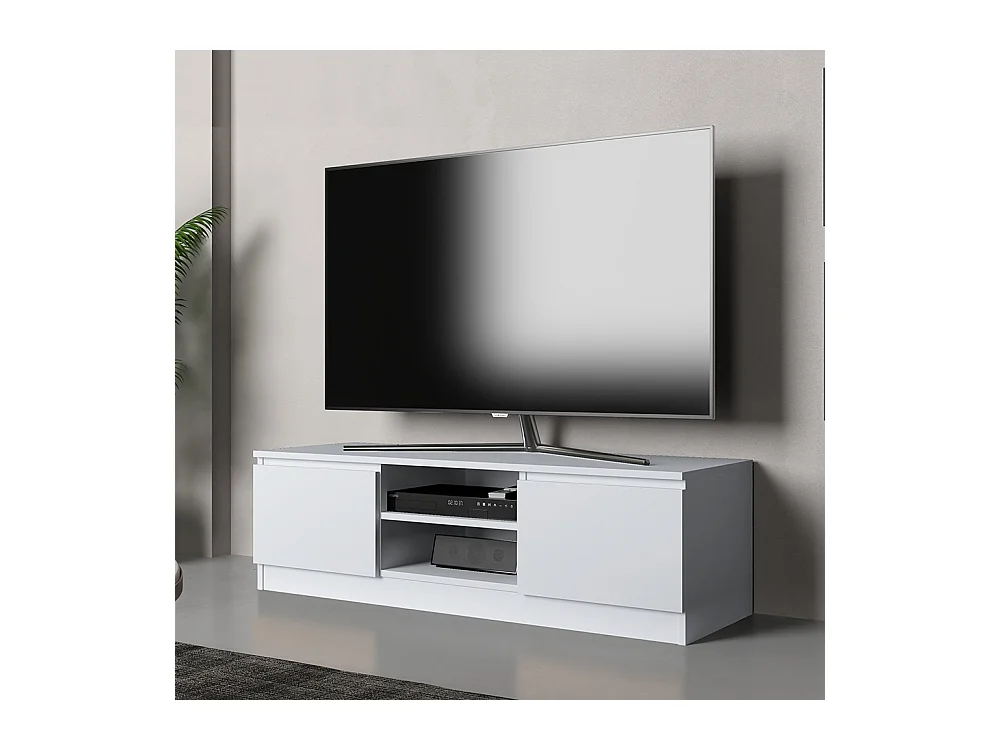 Mobile TV moderno 120 cm bianco PTVT1