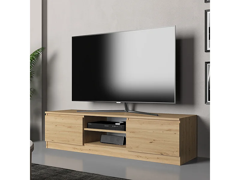 Mobile TV moderno 140 cm rovere PTVT2