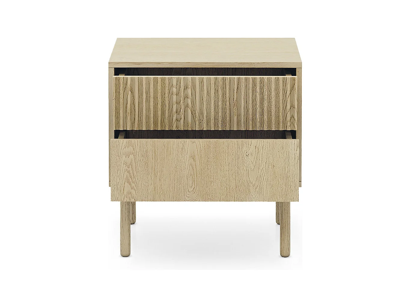 Comodino moderno con cassetto 53,5x55 cm rovere chiaro CMLK12