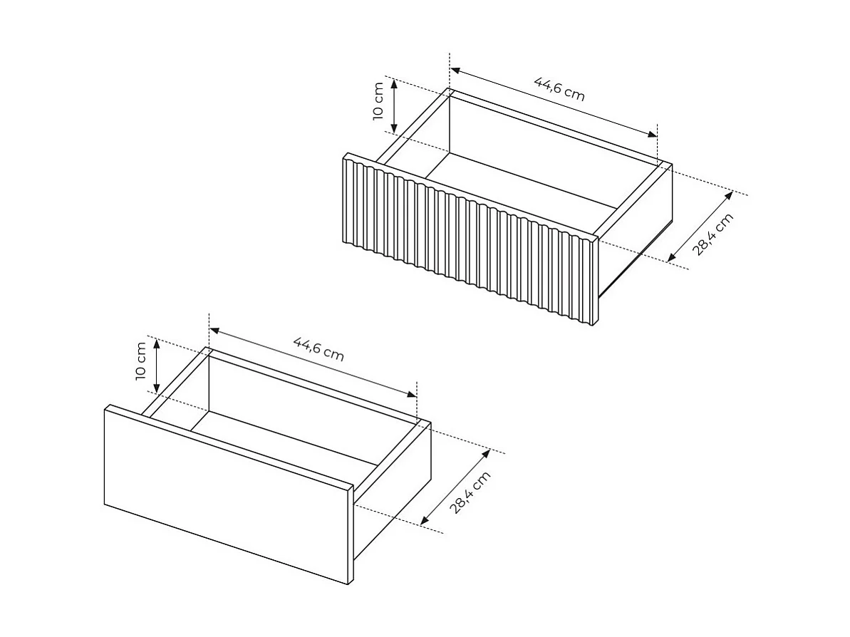 Comodino moderno con cassetto 53,5x55 cm rovere chiaro CMLK12