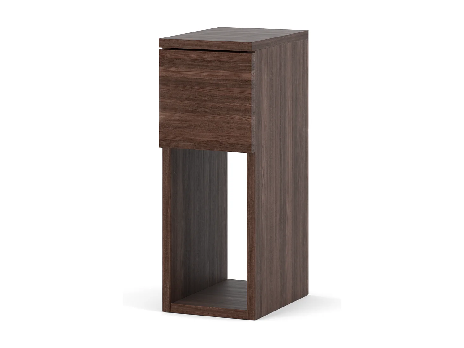 Table de chevet étroite 20 cm chêne wengé - table de nuit pour chambre à coucher