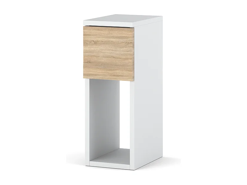 Table de chevet étroite 20 cm blanc Sonoma - table de nuit pour chambre Loft