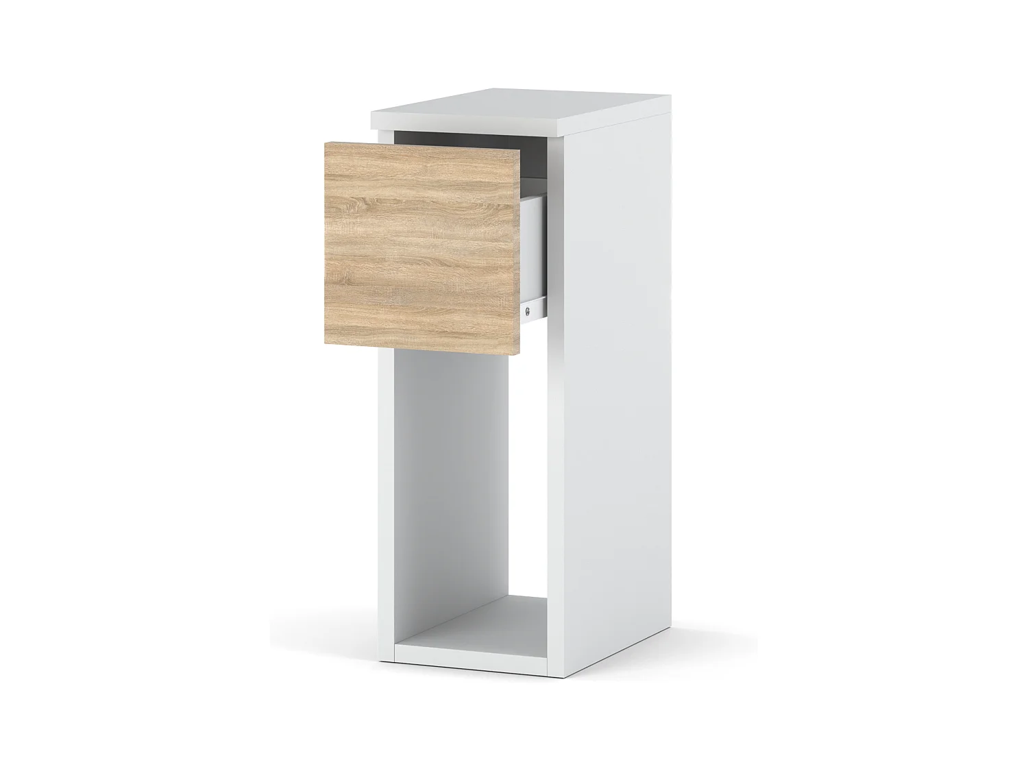 Table de chevet étroite 20 cm blanc Sonoma - table de nuit pour chambre Loft