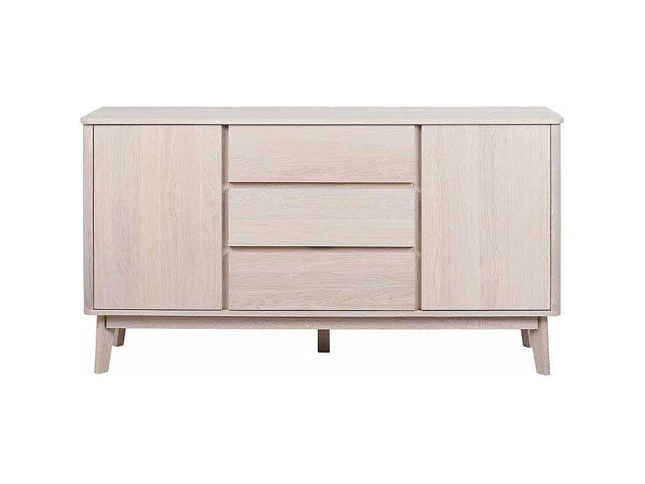 Wohnzimmer Sideboard mit Eiche furniert White Wash