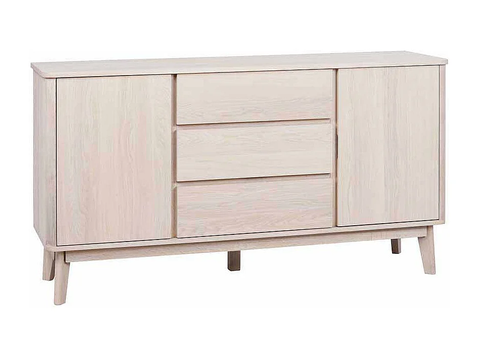 Wohnzimmer Sideboard mit Eiche furniert White Wash