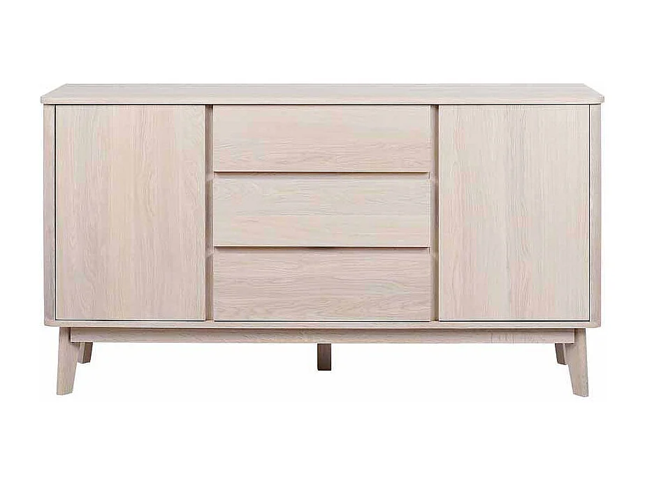 Wohnzimmer Sideboard mit Eiche furniert White Wash