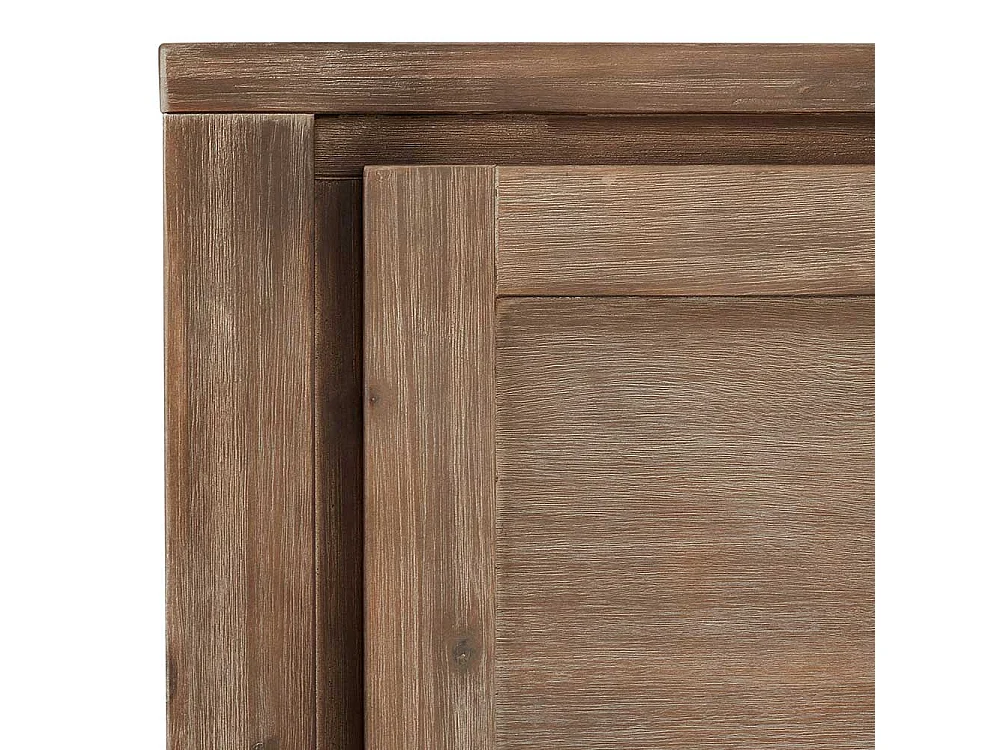 Rustikales Sideboard dunkel lackiert Akazie teilmassiv