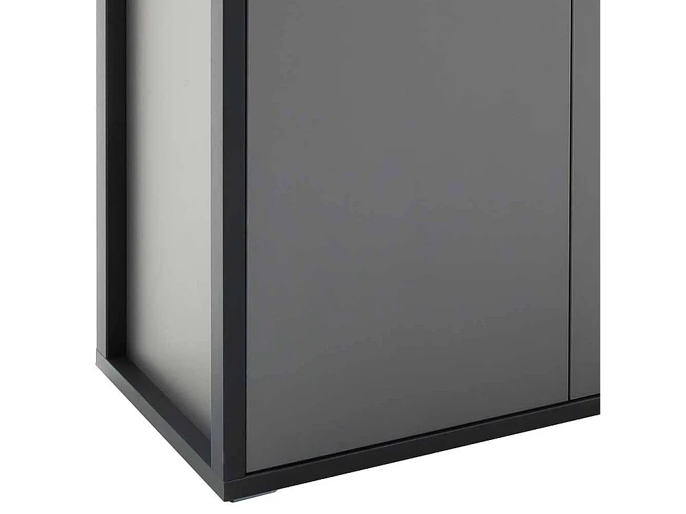 Großes Wohnzimmerhighboard in Grau Anthrazit