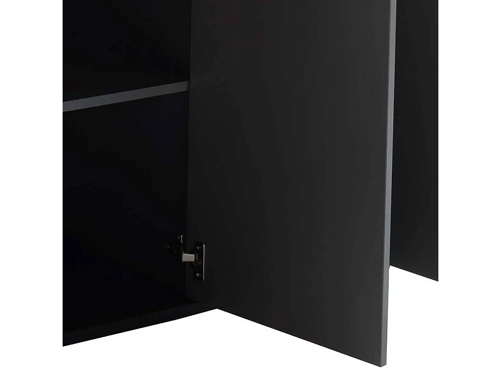 Großes Wohnzimmerhighboard in Grau Anthrazit