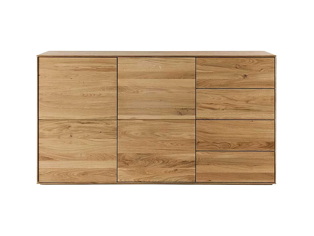 Schubladensideboard aus Wildeiche Massivholz Soft Close