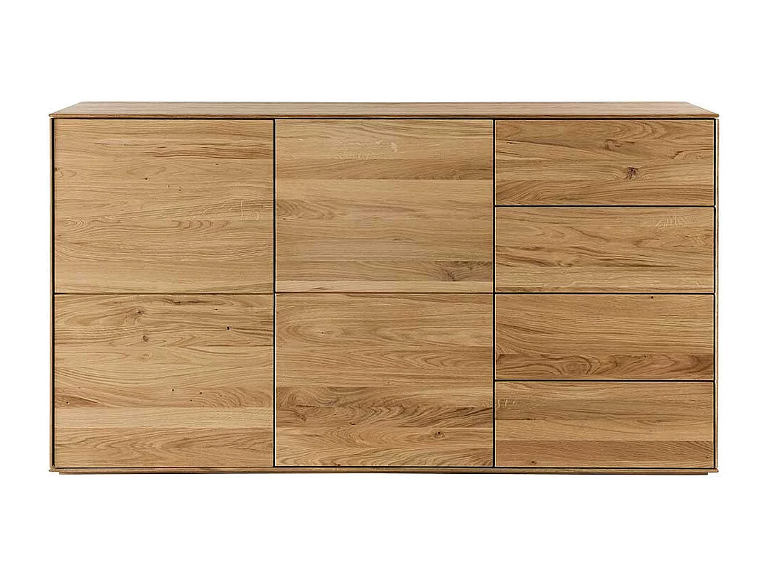 Schubladensideboard aus Wildeiche Massivholz Soft Close