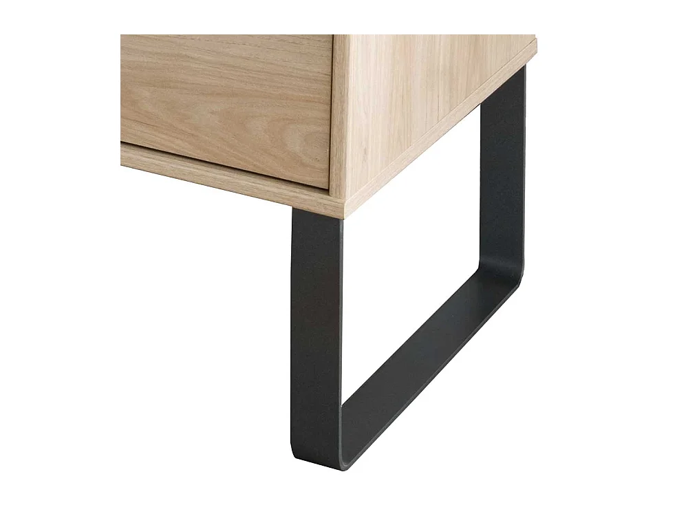 Schlafzimmer Kombikommode in Eichefarben und Dunkelgrau Made in Germany