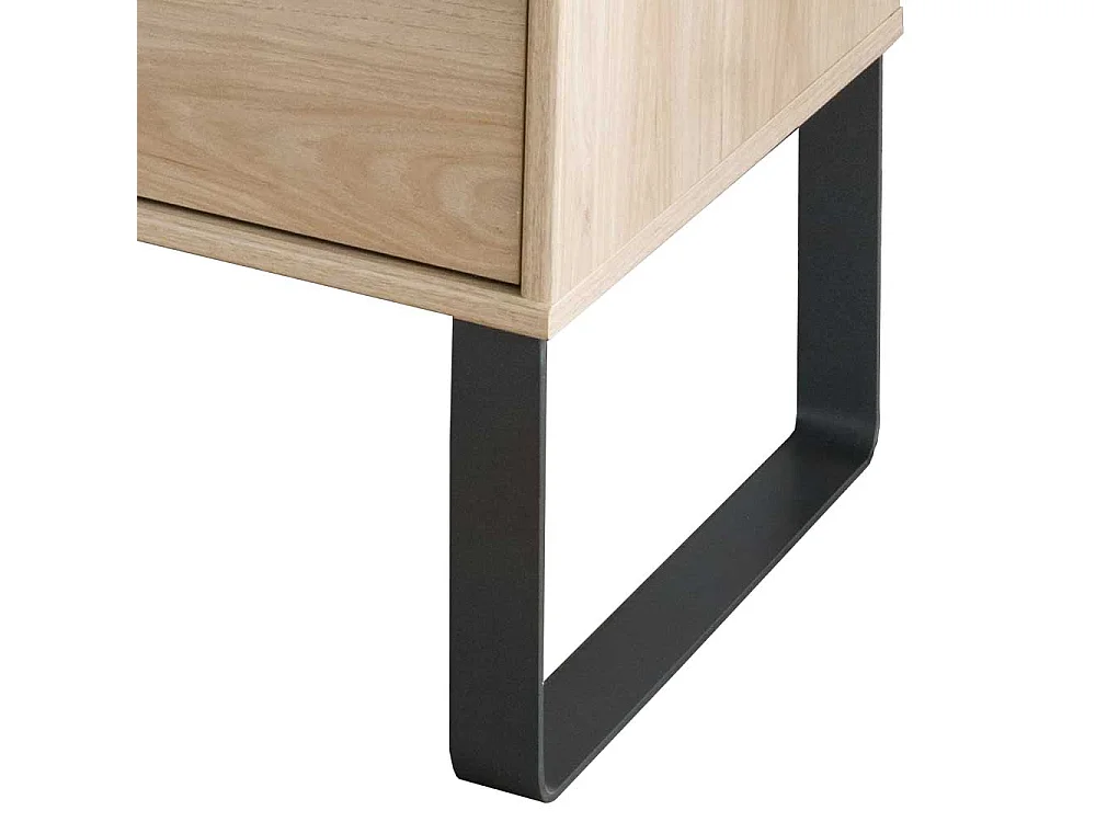 Schlafzimmer Kombikommode in Eichefarben und Dunkelgrau Made in Germany