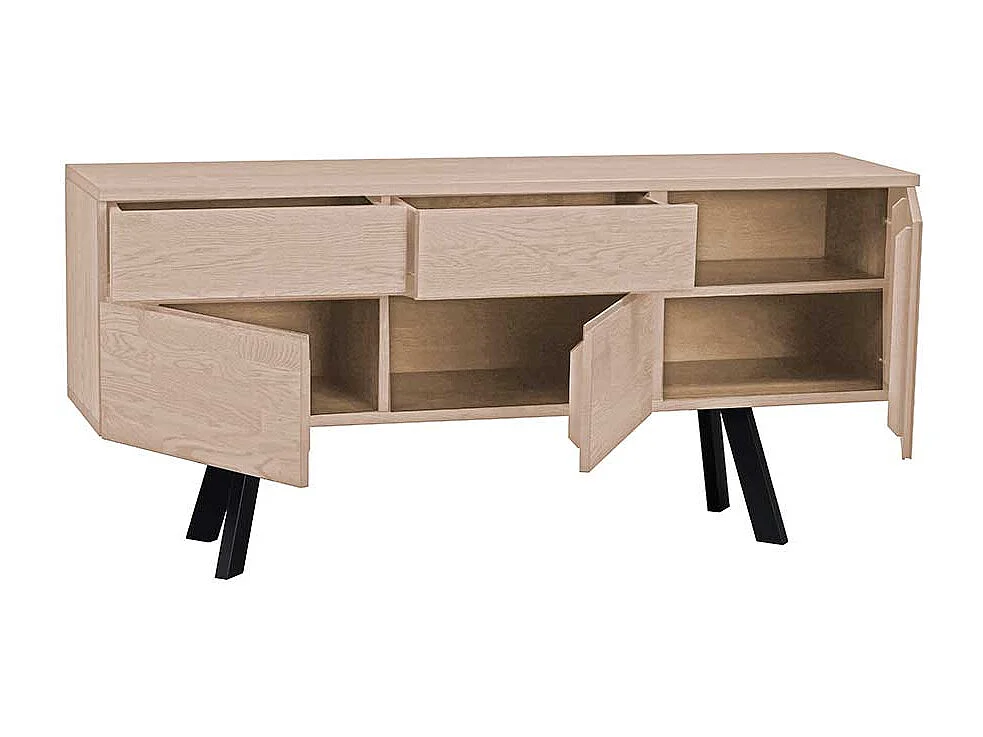 Sideboard aus Eiche White Wash massiv 170 cm