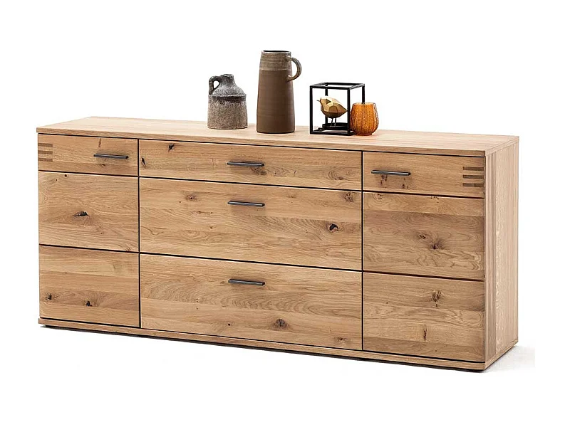 Wohnzimmer Sideboard in Balkeneiche Bianco furniert 180 cm breit