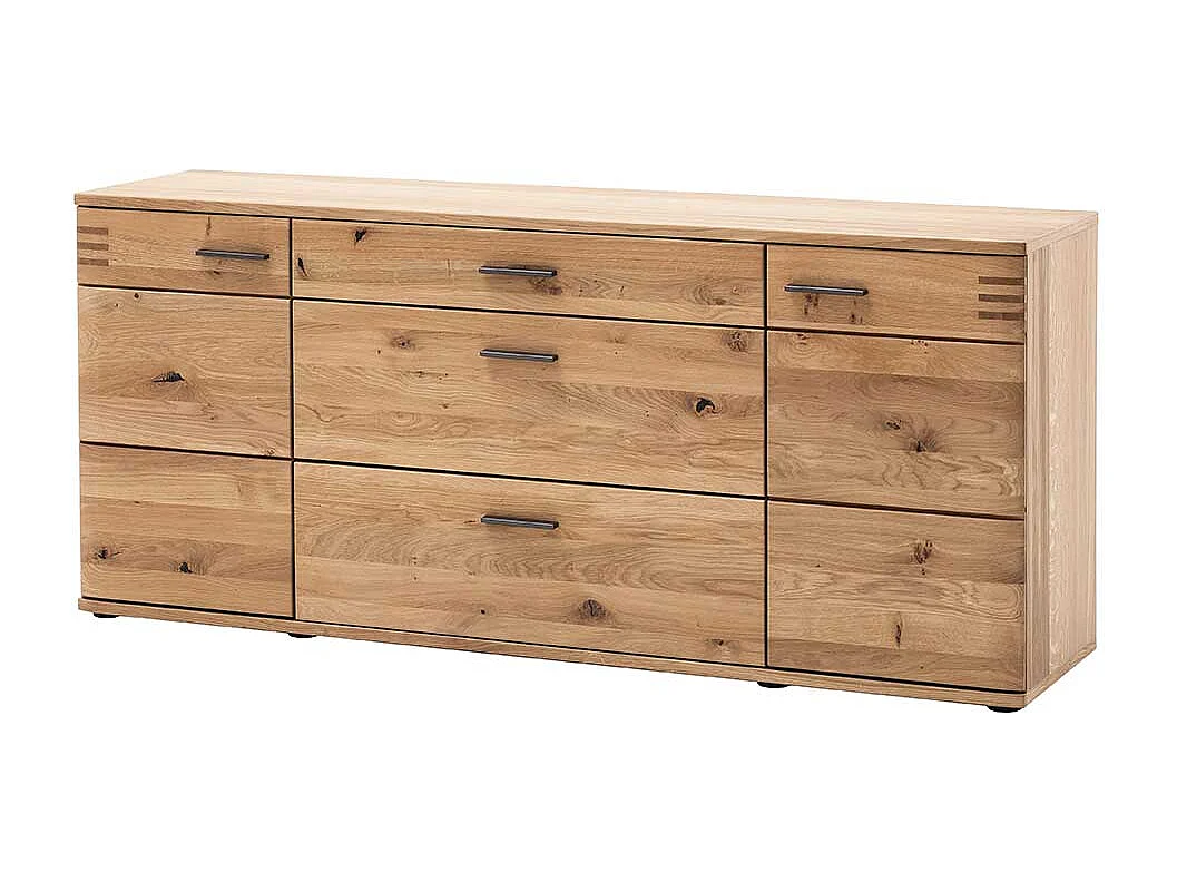 Wohnzimmer Sideboard in Balkeneiche Bianco furniert 180 cm breit