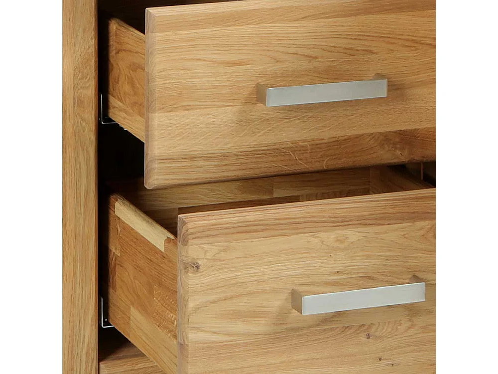 Wohnzimmer Anrichte aus Wildeiche Massivholz 202 cm breit