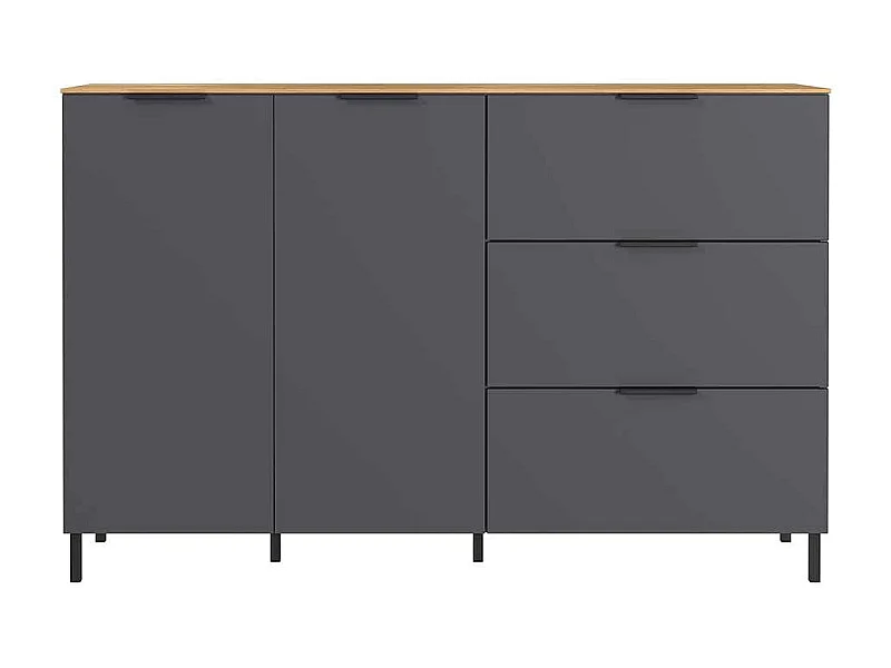 Moderne Wohnzimmer Anrichte 2 Türen 3 Schubladen Soft Close