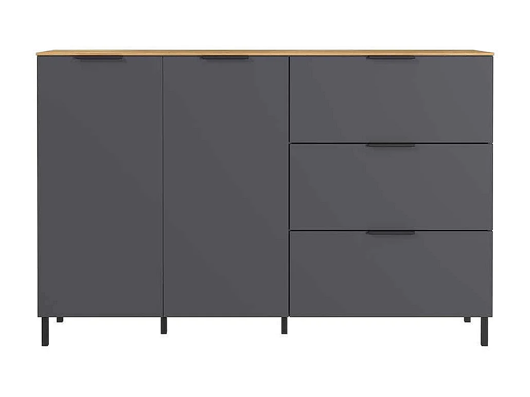 Moderne Wohnzimmer Anrichte 2 Türen 3 Schubladen Soft Close