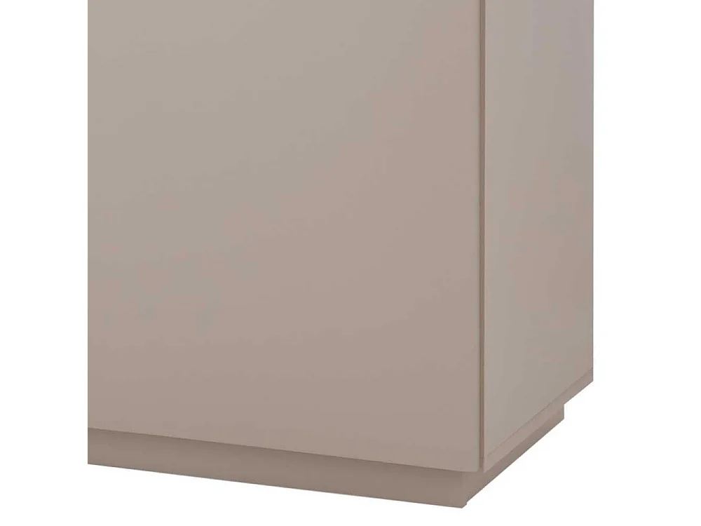 Esszimmersideboard modern Taupe 200 cm breit drei Schubladen