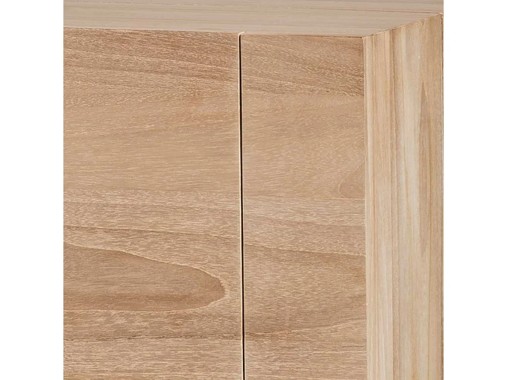 2 türiges Sideboard in Teakfarben zwei Schubladen