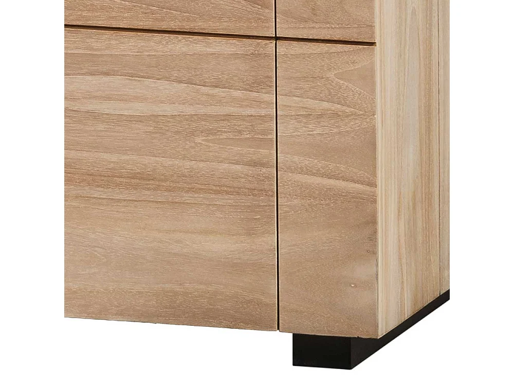 2 türiges Sideboard in Teakfarben zwei Schubladen