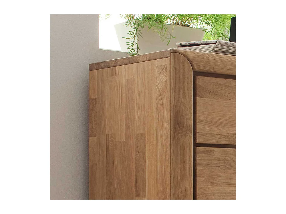 Sideboard aus Wildeiche massiv Bianco geölt 180 cm