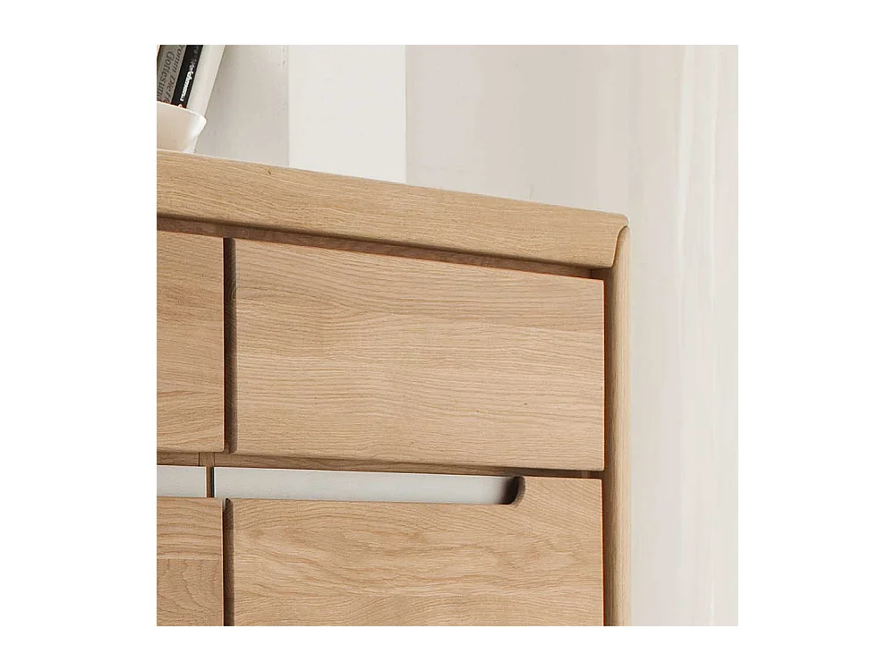 Sideboard aus Wildeiche massiv Bianco geölt 180 cm