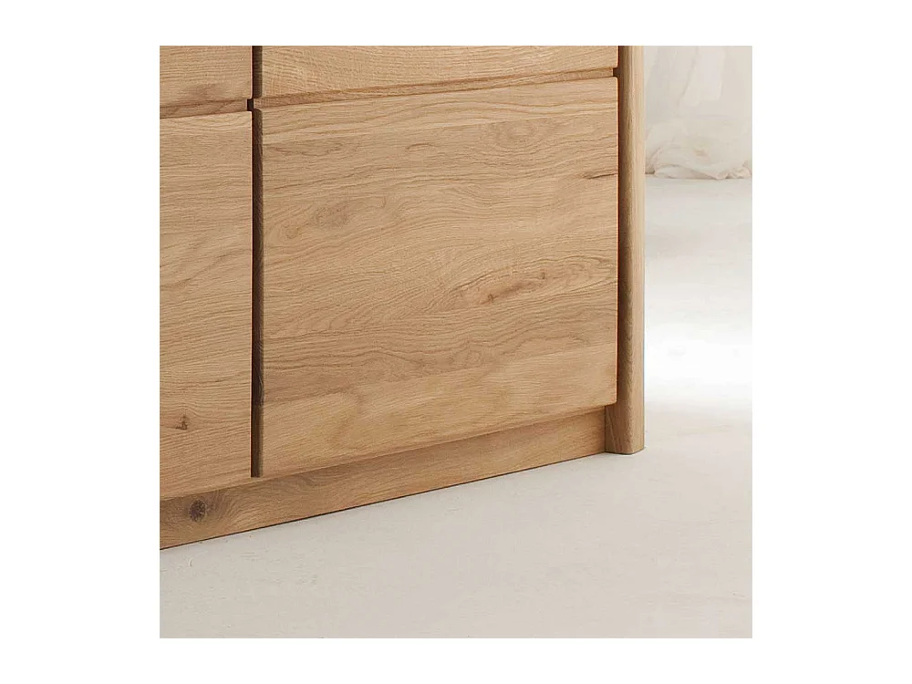 Sideboard aus Wildeiche massiv Bianco geölt 180 cm