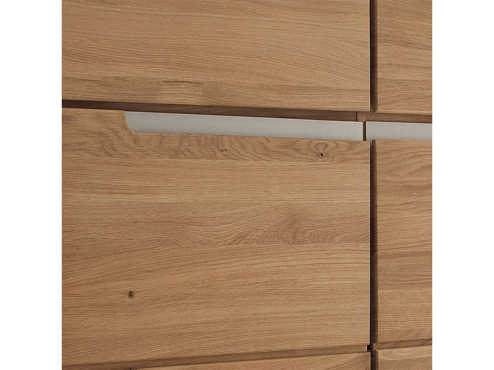 Sideboard aus Wildeiche massiv Bianco geölt 180 cm