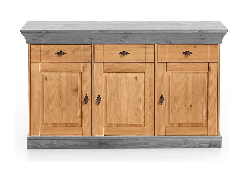 Sideboard aus Kiefer teilmassiv 84 cm hoch