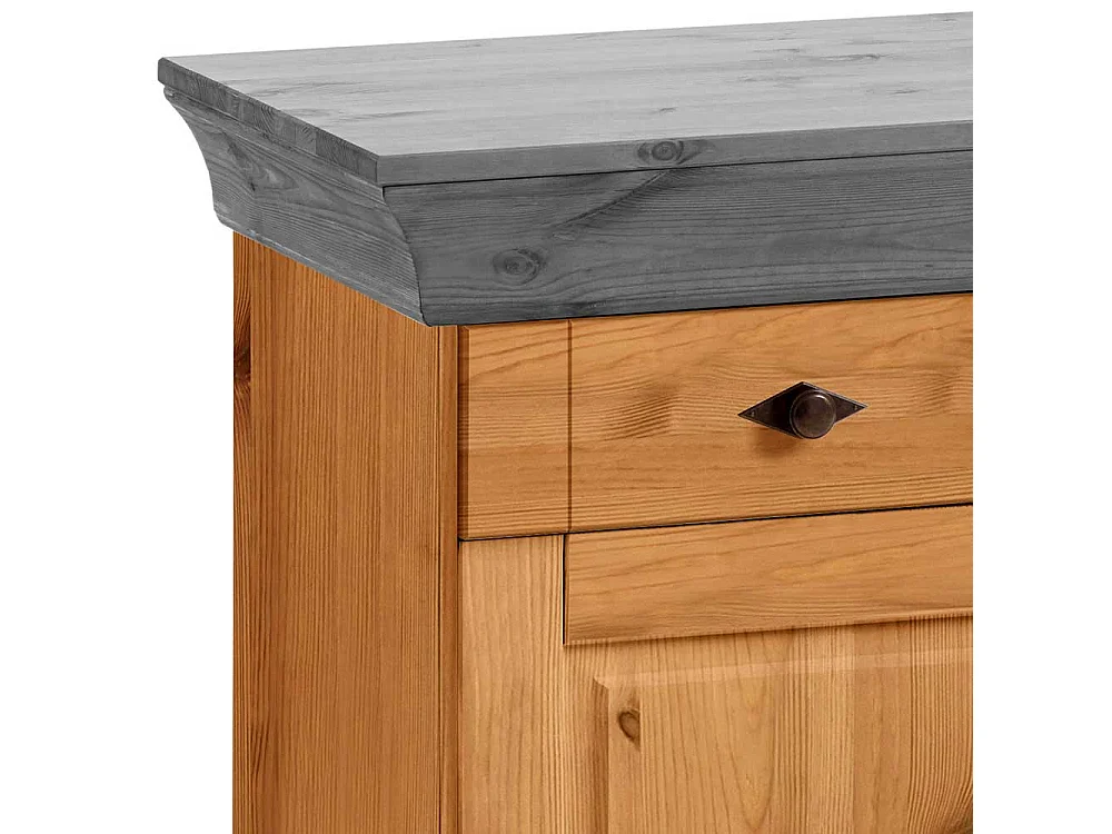Sideboard aus Kiefer teilmassiv 84 cm hoch