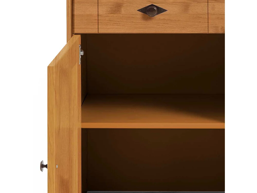 Sideboard aus Kiefer teilmassiv 84 cm hoch