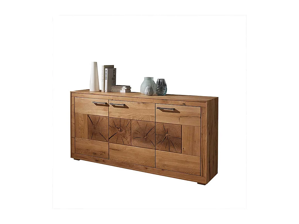 Wohnzimmer Sideboard aus Wildeiche Massivholz 170 cm