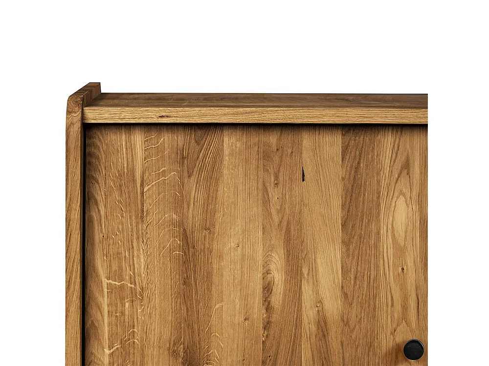 Retro Sideboard aus Wildeiche Massivholz 160 cm breit