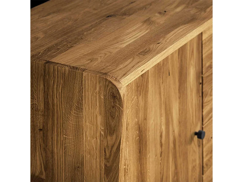 Retro Sideboard aus Wildeiche Massivholz 160 cm breit