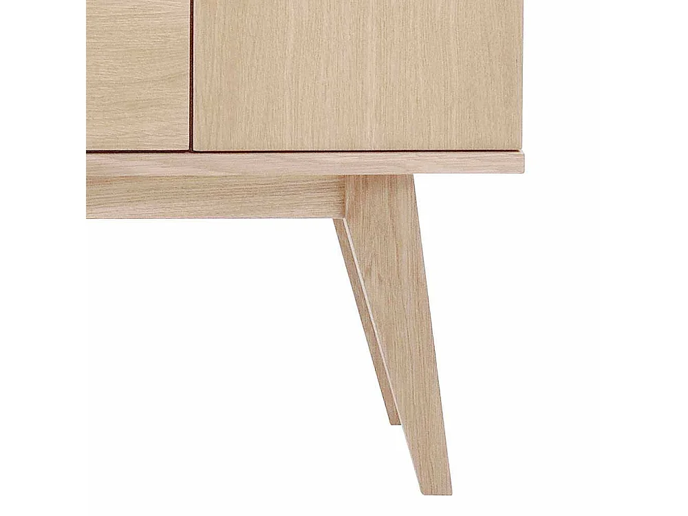 Wohnzimmer Sideboard in Eiche White Wash 85 cm hoch