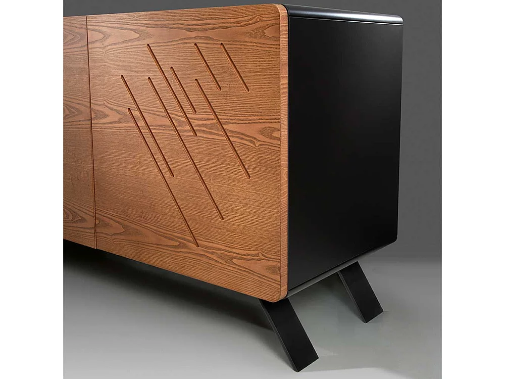 Sideboard 75 cm hoch Vierfußgestell aus Metall