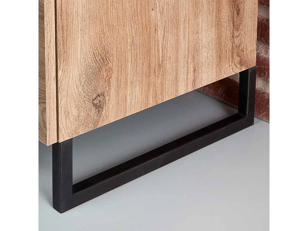 Industrial Sideboard mit fünf Schubladen Bügelgestell aus Metall