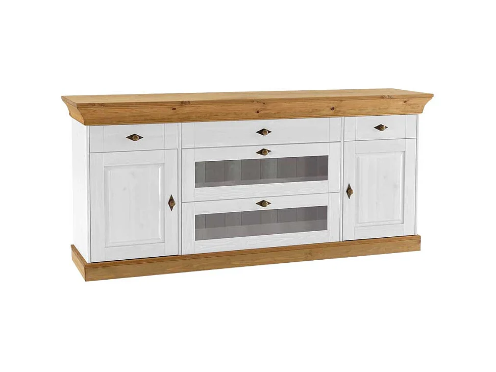 Sideboard in Weiß Holz Landhaus