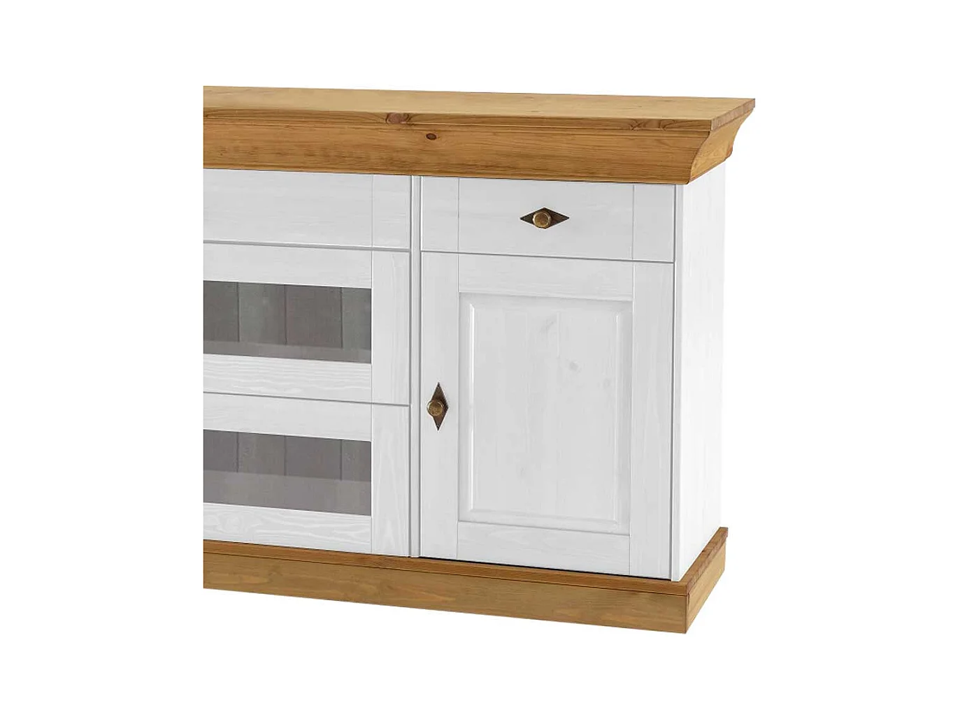 Sideboard in Weiß Holz Landhaus