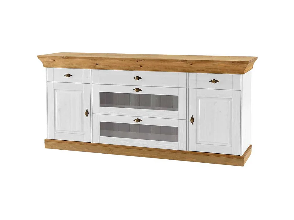 Sideboard in Weiß Holz Landhaus