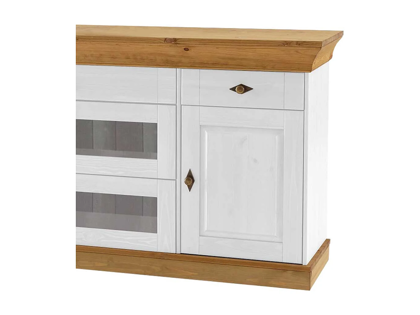 Sideboard in Weiß Holz Landhaus